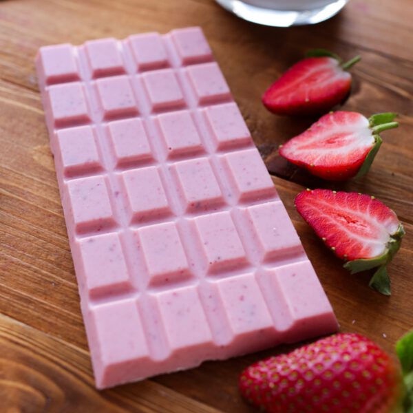 Strawberry Flavored Chocolate Slab